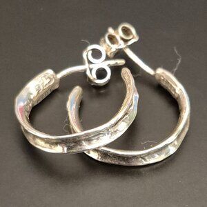 Grace & Heart Beaded Silver Earrings